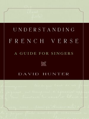 cover image of Understanding French Verse